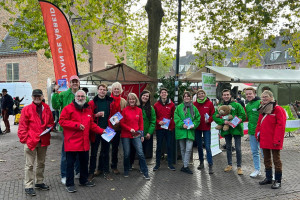 De campagne is op stoom in Wageningen